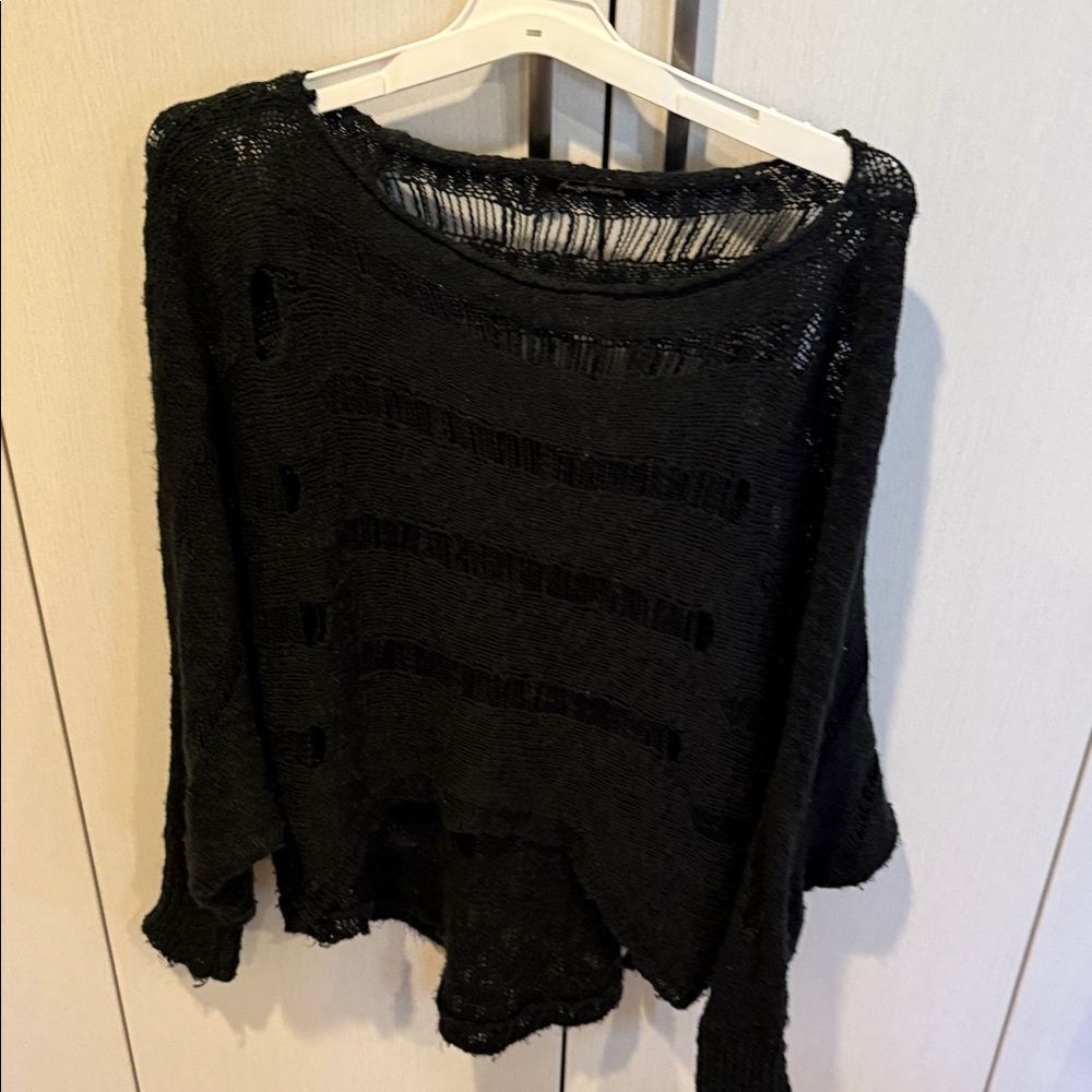Black Knit Women's Sweater